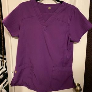 Purple Wink brand scrubs (top and bottoms)